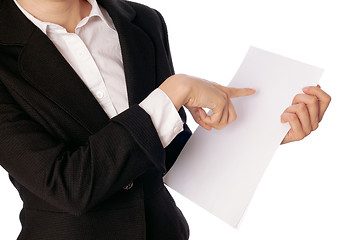 Image showing white blank paper