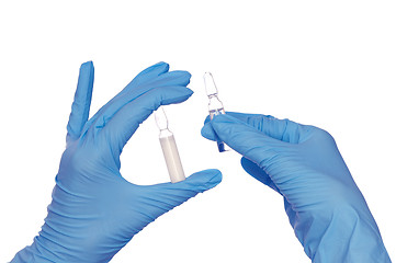 Image showing ampules for making a vaccination