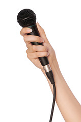 Image showing black microphone