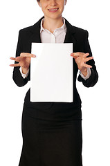 Image showing white blank paper