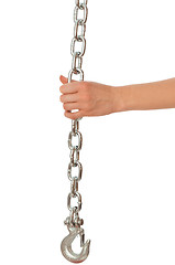 Image showing chain with a hook