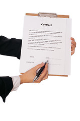 Image showing Signing of a contract