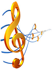 Image showing treble clef