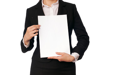 Image showing white blank paper