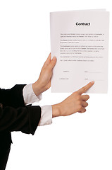 Image showing Signing of a contract