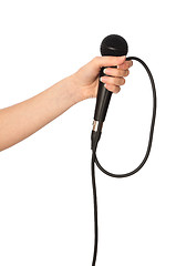 Image showing black microphone