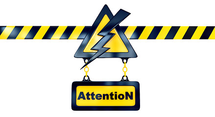 Image showing attention warning sign