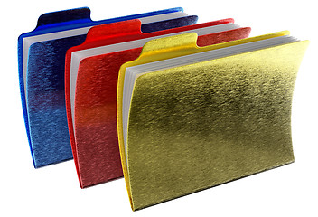 Image showing metalic notepads with expensive color