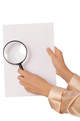 Image showing White blank paper