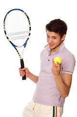 Image showing playing tennis