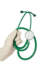 Image showing green stethoscope