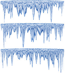 Image showing blue icicles