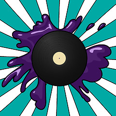 Image showing Vinyl pop background