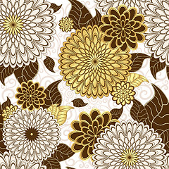 Image showing Seamless floral pattern