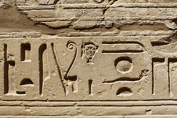 Image showing Ancient egypt hieroglyphs