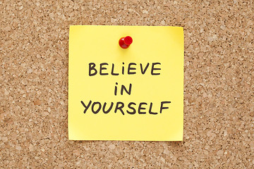 Image showing Sticky Believe In Yourself