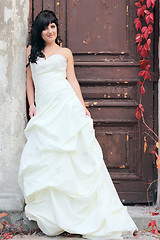 Image showing Young girl in the wedding dress