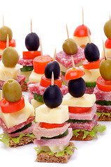 Image showing Arrangement of Appetizers