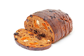 Image showing Bread with nuts and raisins