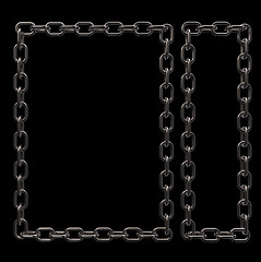 Image showing metal chains frame