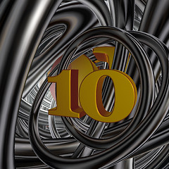 Image showing number ten