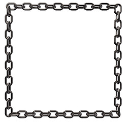 Image showing metal chains frame