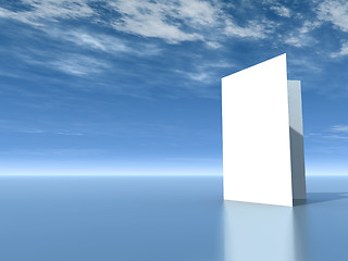 Image showing blank  white card