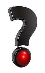 Image showing metal question mark