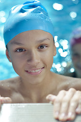 Image showing happy child on swimming pool