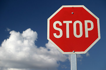 Image showing Red Stop Sign