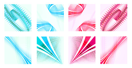 Image showing Abstract technology lines vector backgrounds