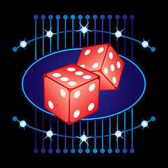 Image showing Gambling neon