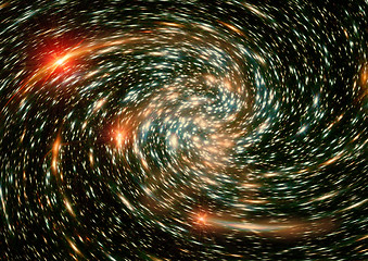 Image showing galaxy in a free space