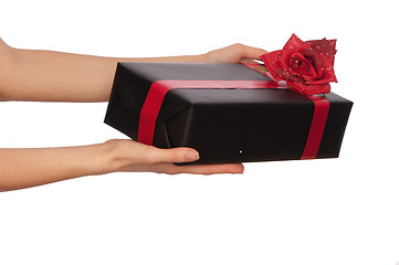 Image showing gift with red bow