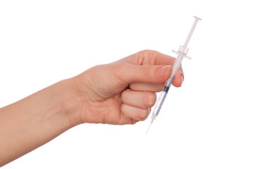 Image showing making insulin injections