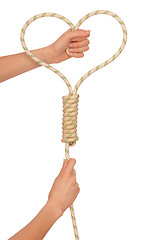 Image showing suicide with rope