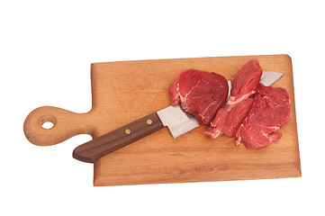 Image showing Slices of the meat