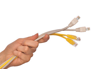 Image showing LAN cords