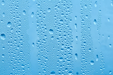 Image showing rain drops on the window