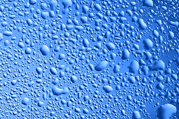 Image showing rain drops on the window