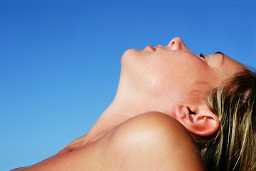 Image showing Sunbathing Face