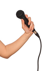 Image showing black microphone