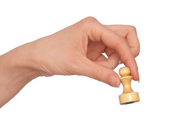 Image showing white pawn