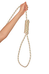 Image showing suicide with rope