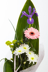 Image showing fresh flower bouquet with gerber