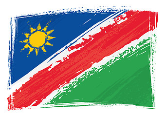 Image showing Grunge Namibia flag