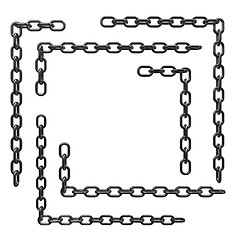 Image showing metal chain frame borders