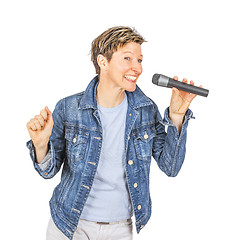 Image showing singing women