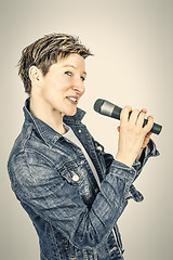 Image showing female singer