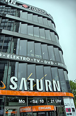 Image showing BERLIN - JUN15: Saturn Building shows its technology through the